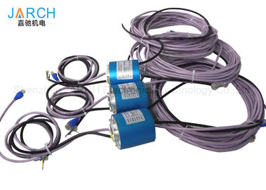 Ethernet-Schleifring elektrisch mit 1 Kanal, Energie/Signal durch gebohrte Schleifring Höchstgeschwindigkeit: 500RPM