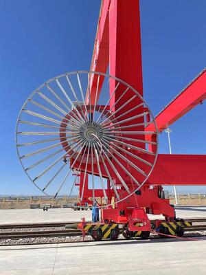 High current Crane Cable Reel Motorized Cable Drum with cable 100m