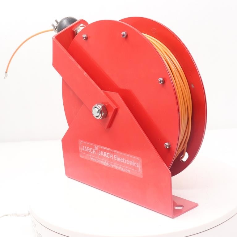 Industriell - Aufgaben-einziehbare Erdungsspule mit 100 Ampere-Klammern-Bewertung, automatische Erdungs-Hochleistungsschlauch wirbelt Kabel