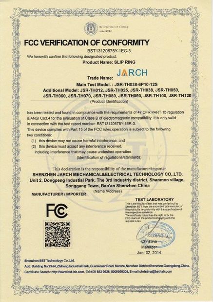 China Shenzhen JARCH Electronics Technology Co,.Ltd. zertifizierungen